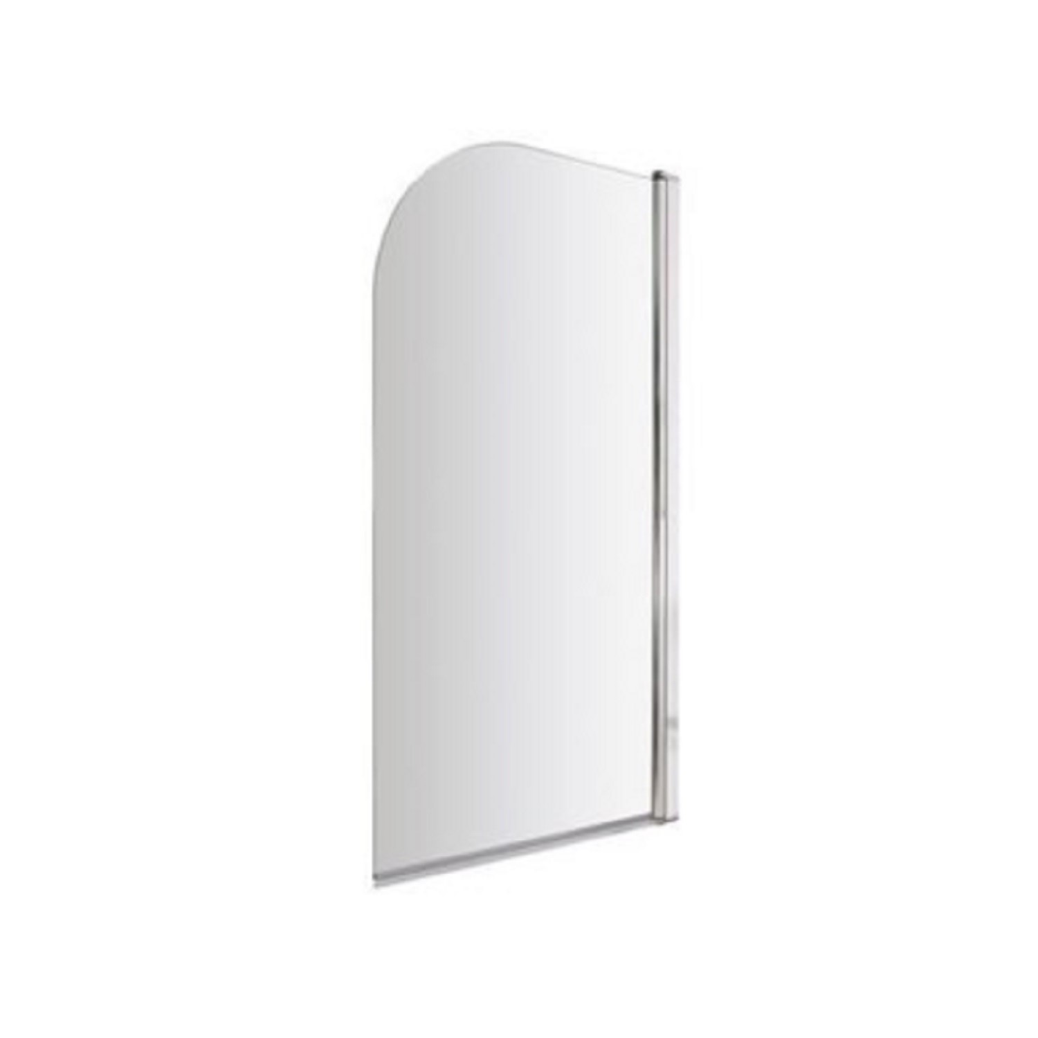 J Shape Shower Bath Left Hand with Front Panel & Chrome Bath Screen 1700 x 750mm - Jersey - Image 6