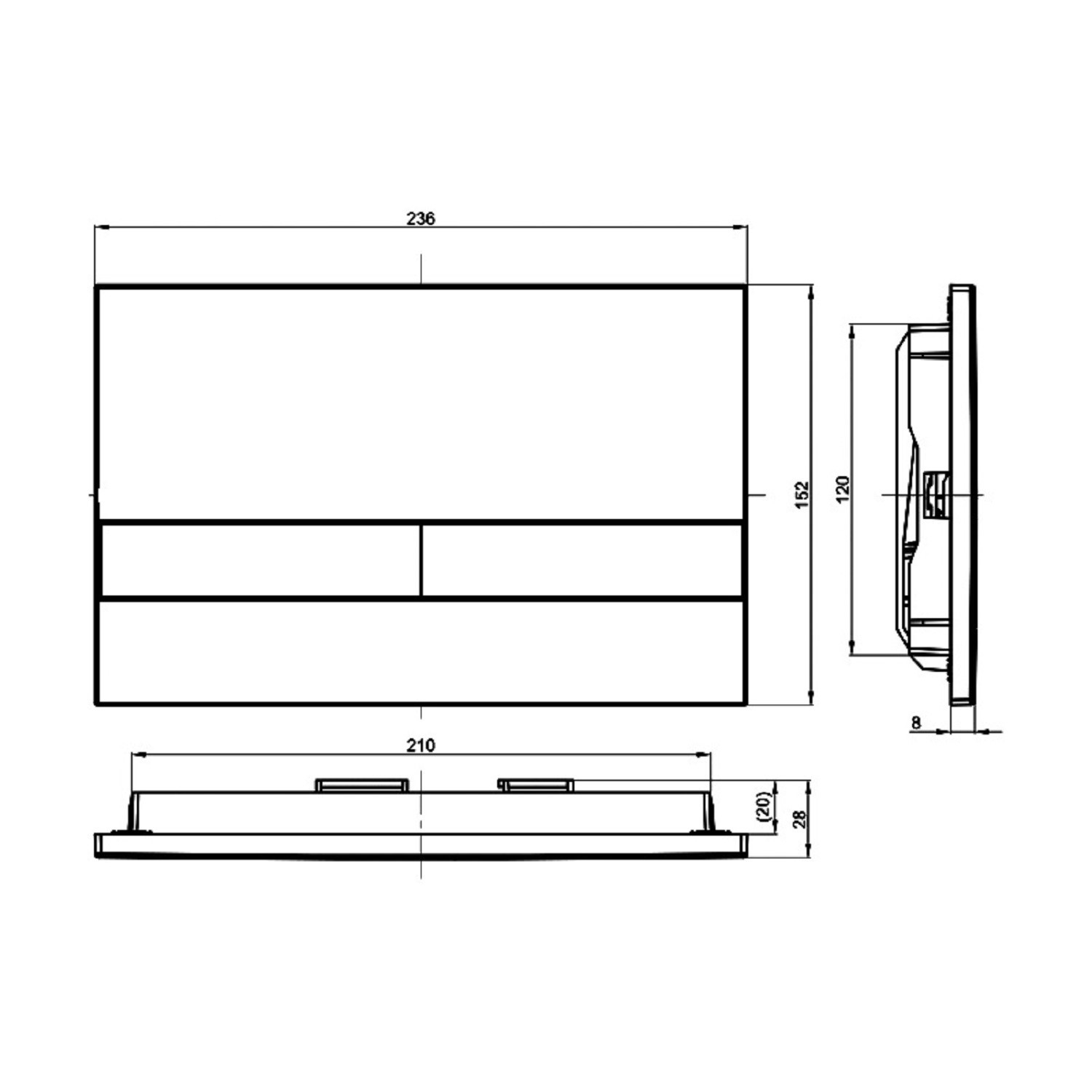 1180mm Wall Hung Toilet Frame & Bronze Dual Flush Plate with Concealed Cistern - Live Your Colour - Image 5