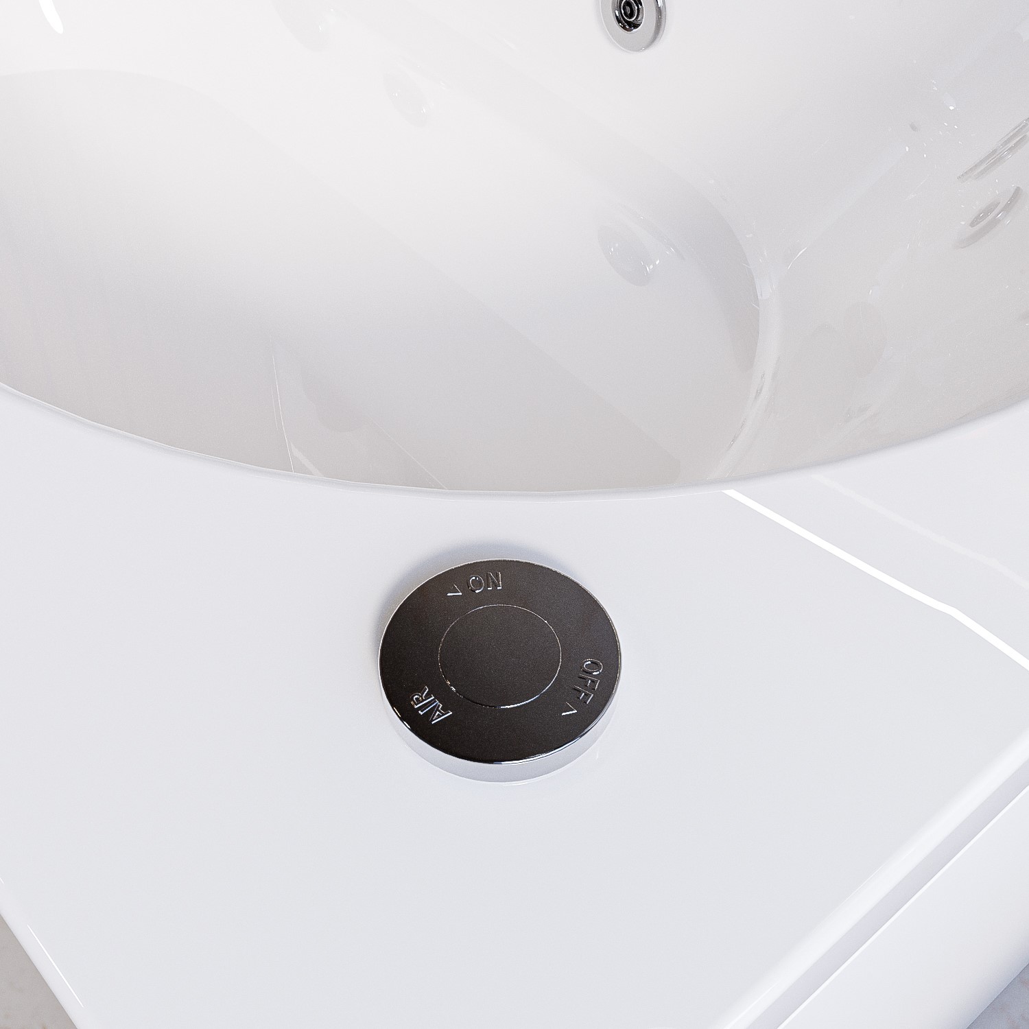 Single Ended Whirlpool Spa Bath with 6 Whirlpool Jets 1700 x 750mm - Alton - Image 5