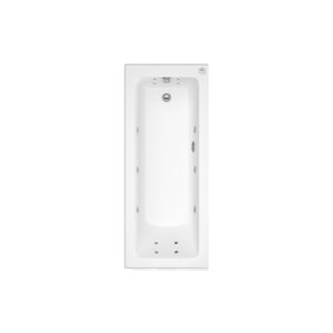 Single Ended Whirlpool Spa Bath with 14 Whirlpool Jets 1800 x 800mm - Rutland