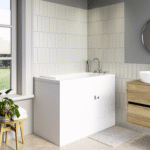 Small Deep Walk In Bath Left Hand with Front Panel & Integrated Seat 1210 x 660mm - Princeton