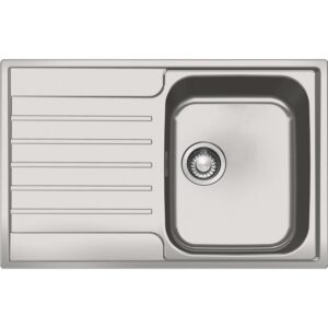 ONLY OPENED - Franke Argos 611-78 Single Bowl Inset Chrome Stainless Steel Kitchen Sink