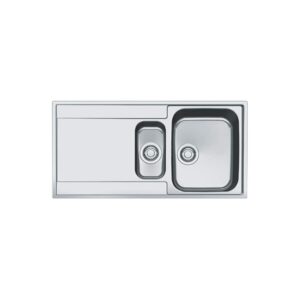 Franke Maris 1.5 Bowl Inset Chrome Stainless Steel Kitchen Sink with Left Hand Drainer