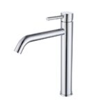 Chrome Tall Mono Basin Mixer Tap - Arissa