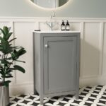 500mm Grey Freestanding Vanity Unit with Basin - Kinsley
