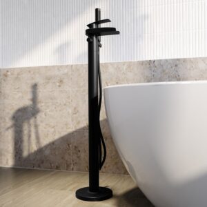 Chrome Freestanding Bath Filler Mixer Tap - Falls