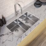 Double Bowl Inset / Undermount Stainless Steel Kitchen Sink - Enza Mia