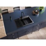 Rangemaster Prato Single Bowl Inset Grey Granite Kitchen Sink