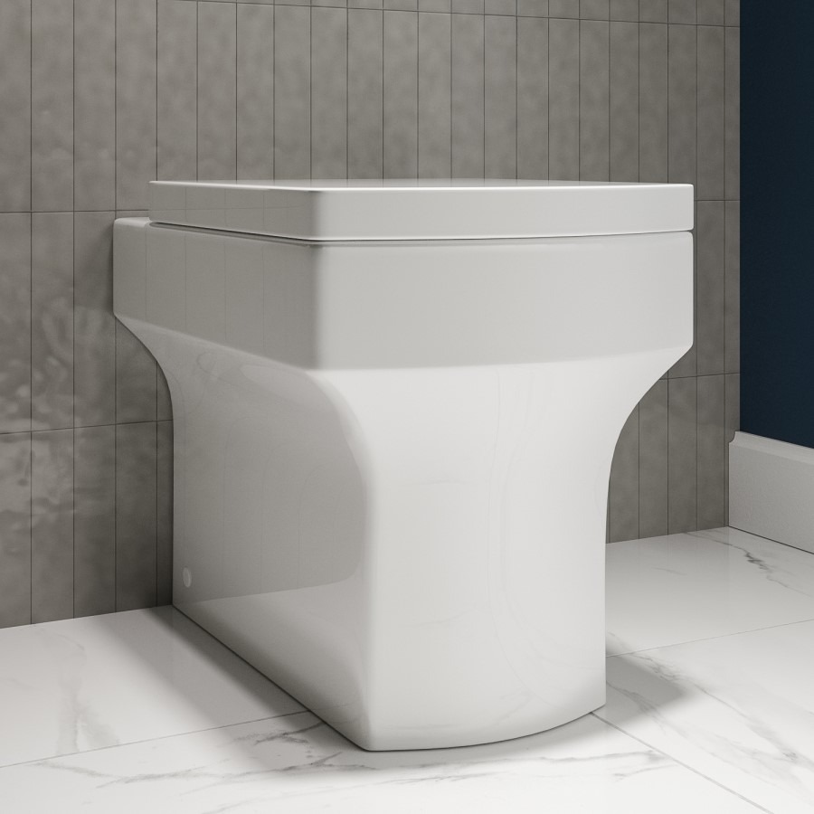 Back to Wall Rimless Toilet and Soft Close Seat - Ashford - Image 2