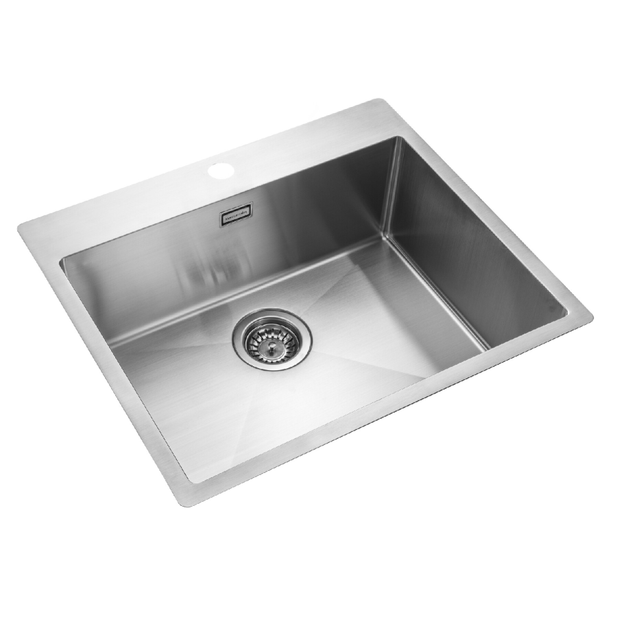 Rangemaster Cosmo Single Bowl Inset Chrome Stainless Steel Kitchen Sink - Image 2