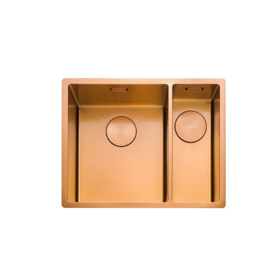 Rangemaster Spectra 1.5 Bowl Inset / Undermount Copper Stainless Steel Kitchen Sink - Right Hand - Image 2