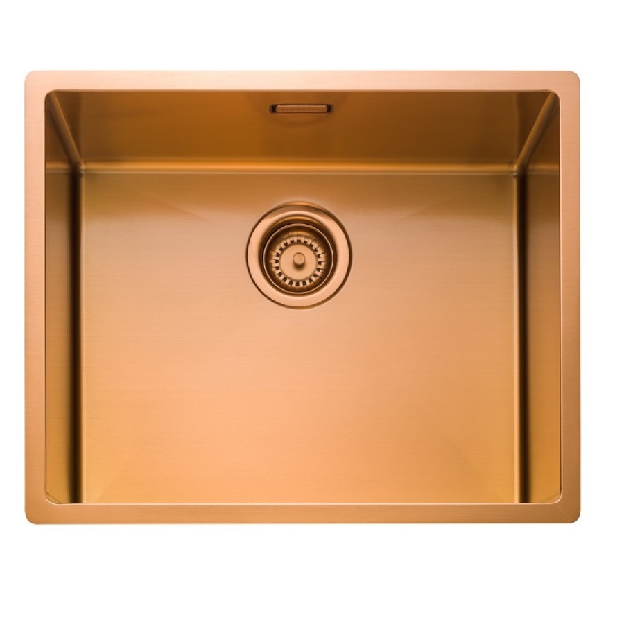 Rangemaster Spectra Single Bowl Inset / Undermount Copper Stainless Steel Kitchen Sink - Image 2