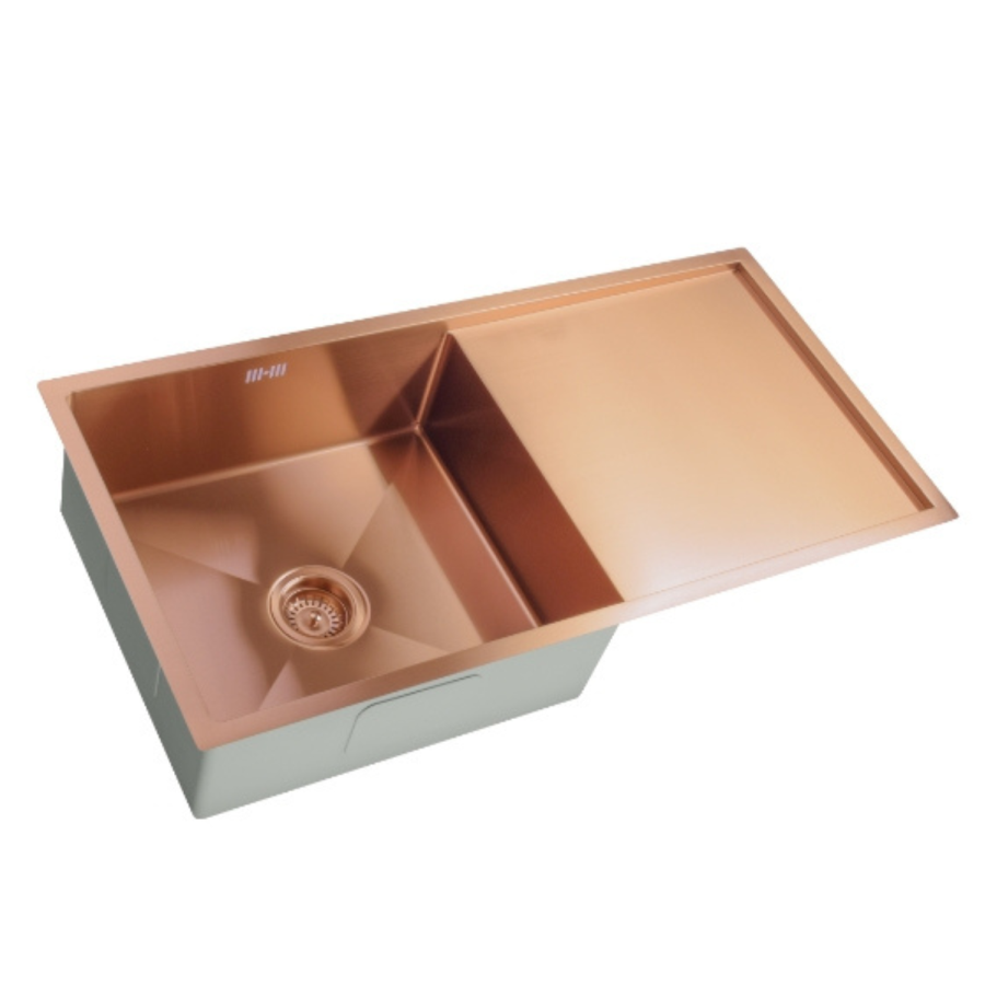 inset sink Copper Stainless Steel Kitchen Sink - Enza Tamara - Image 2