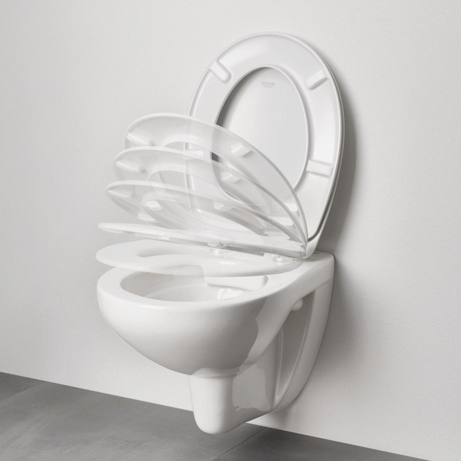 Grohe Bau Wall Hung Rimless Toilet With Soft Close Seat - Image 3