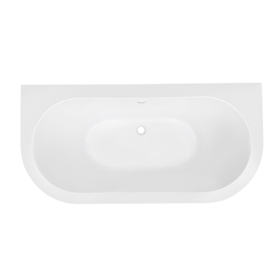Freestanding Double Ended Back to Wall Bath with Chrome Feet 1700 x 745mm - Park Royal - Image 3