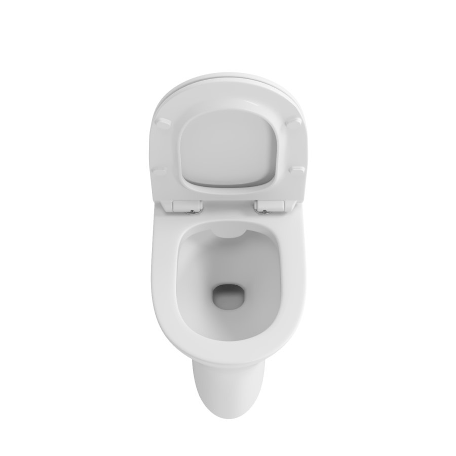 Back to Wall Rimless Toilet with Soft Close Seat - Indiana - Image 3