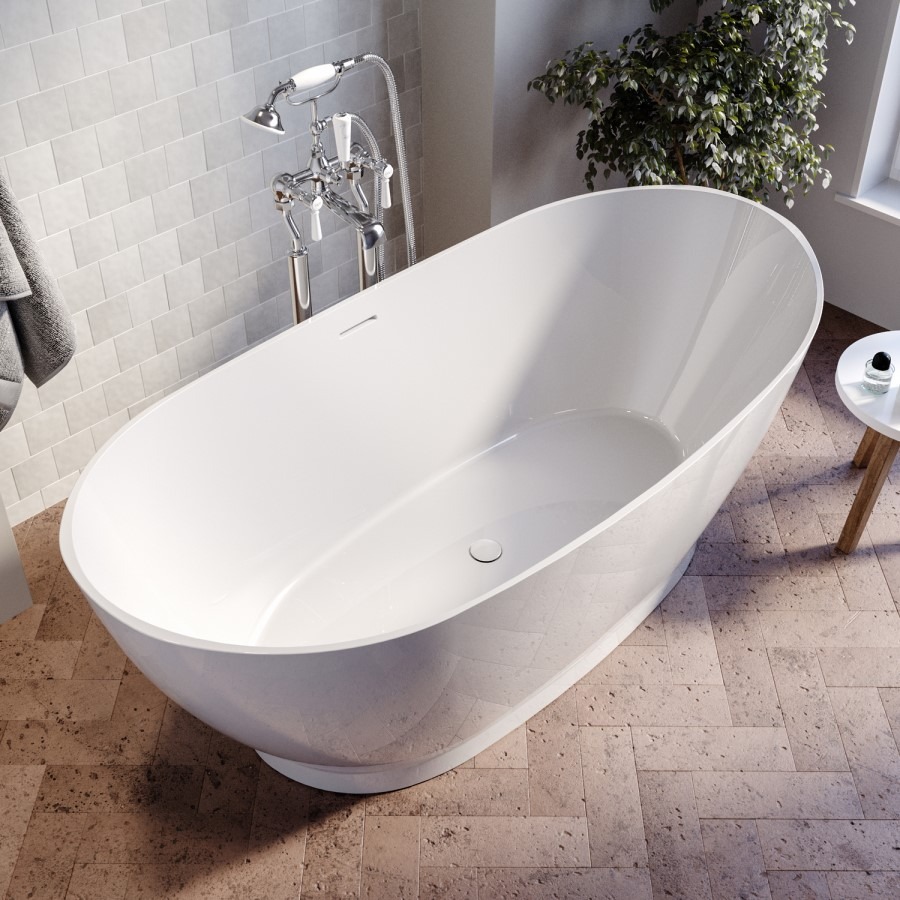 Freestanding Double Ended Slipper Bath 1700 x 820mm - Remi - Image 3