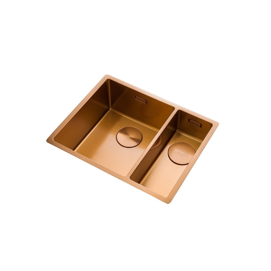 Rangemaster Spectra 1.5 Bowl Inset / Undermount Copper Stainless Steel Kitchen Sink - Right Hand - Image 3