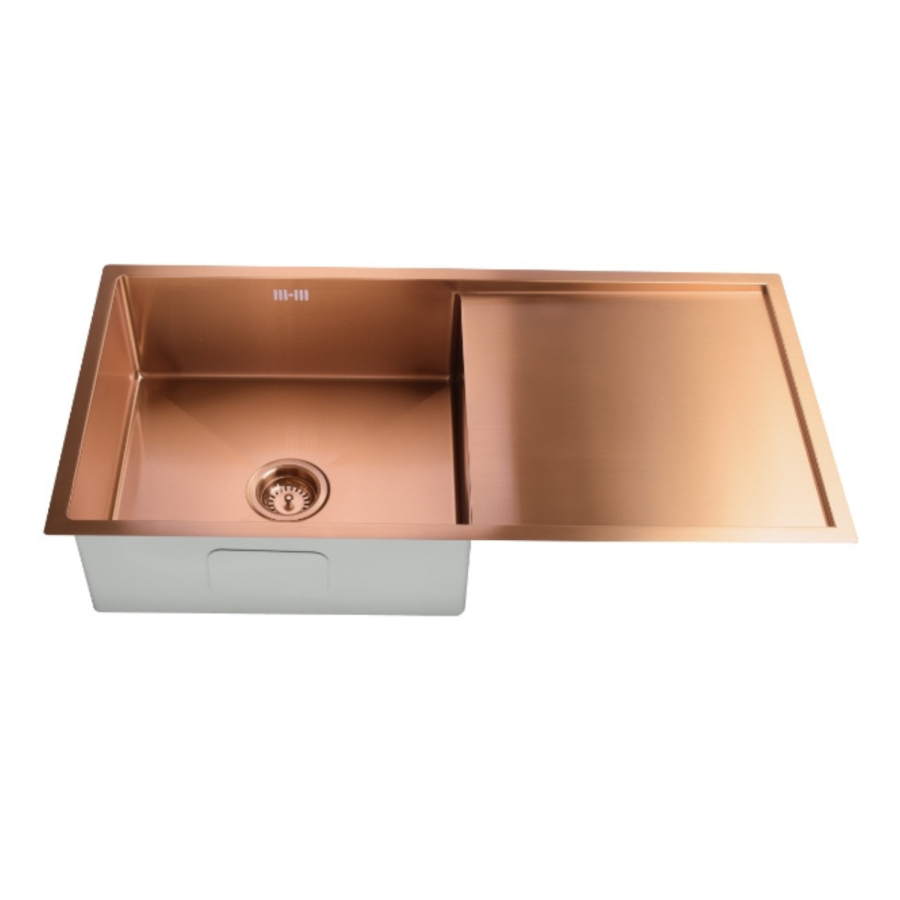 inset sink Copper Stainless Steel Kitchen Sink - Enza Tamara - Image 3