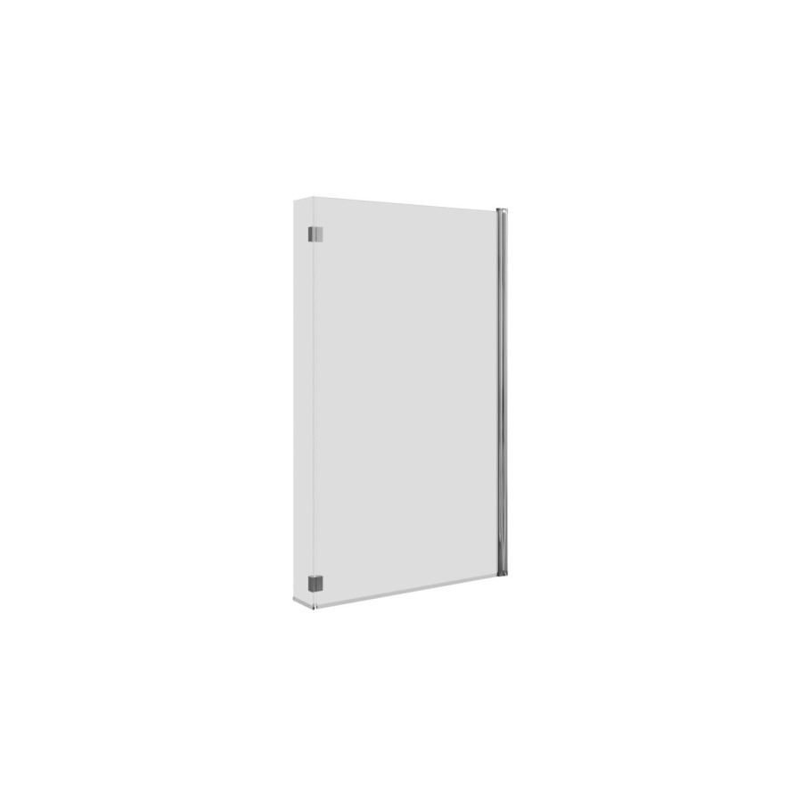 L Shape Shower Bath Left Hand with Front Panel & Chrome Bath Screen 1500 x 850mm - Lomax - Image 4