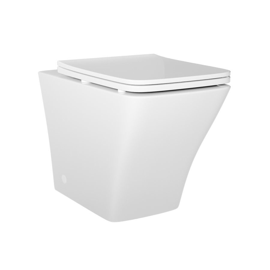 1100mm White Toilet and Sink Unit with Square Toilet - Pendle - Image 4