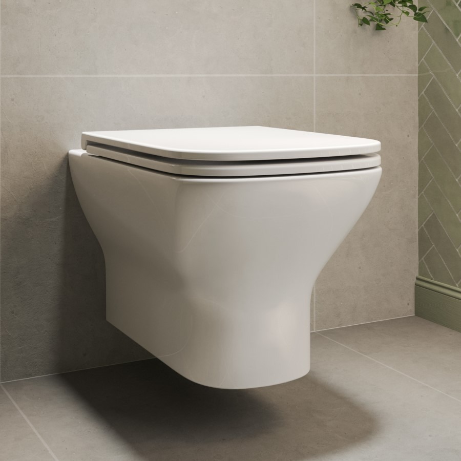 Palma Wall Hung Toilet 1160mm Pneumatic Frame & Cistern & Chrome Flush Plate - Image 4
