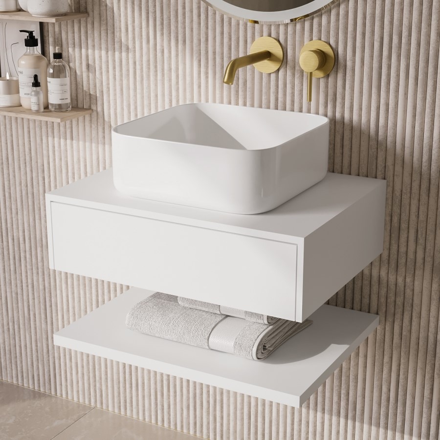 Square Countertop Basin 385mm - Dover - Image 4