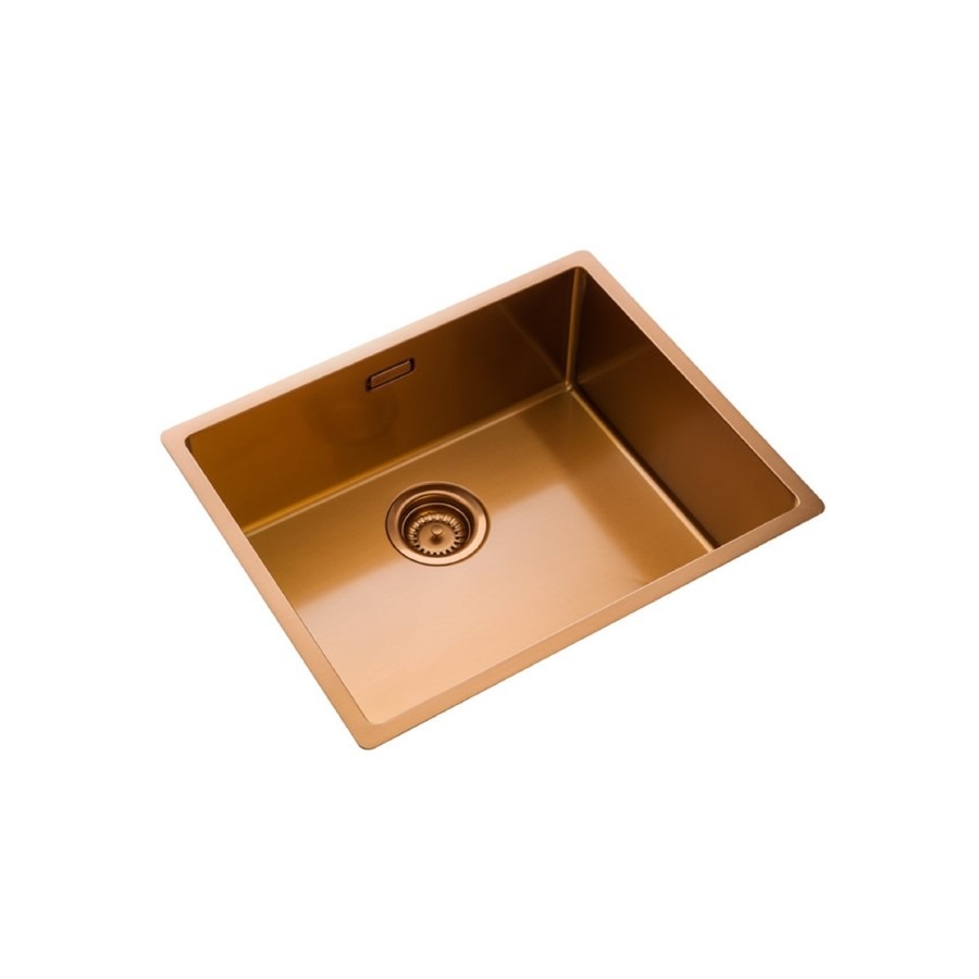 Rangemaster Spectra Single Bowl Inset / Undermount Copper Stainless Steel Kitchen Sink - Image 4