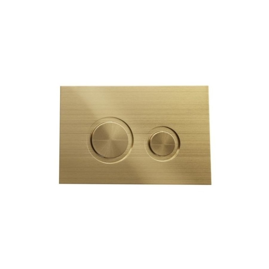 Wall Hung Toilet with Soft Close Seat Frame Cistern and Brass Flush - Alcor - Image 5