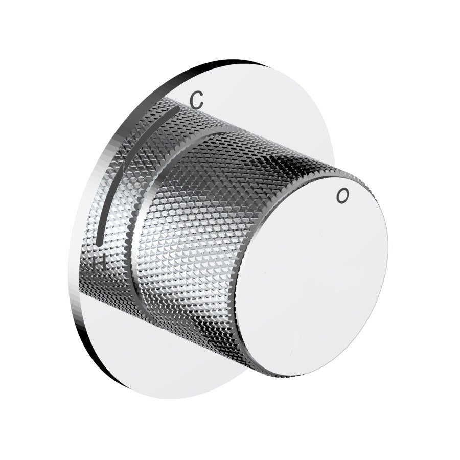 Chrome Wall Mounted Bath Mixer Tap with Valve - Zanda - Image 5