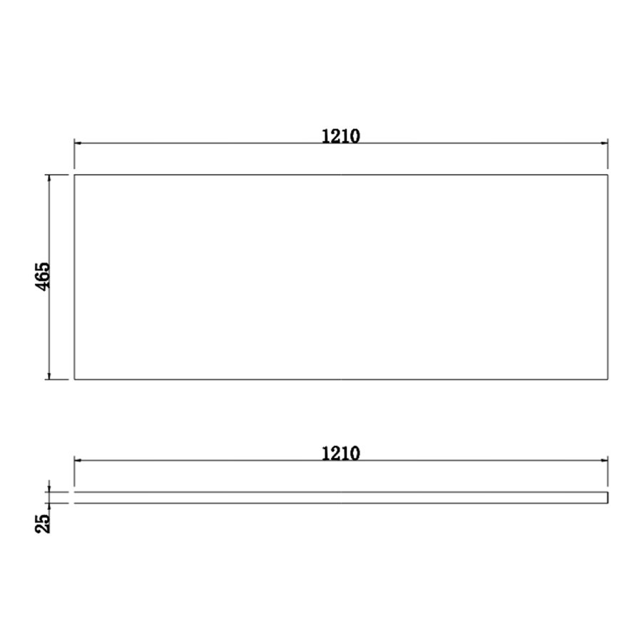 1200mm Black Freestanding Countertop Double Vanity Unit with White Square Basins - Camden - Image 5