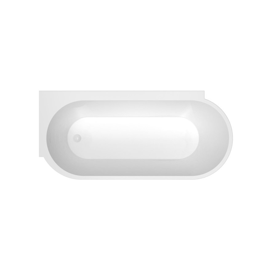 Freestanding Single Ended Left Hand Corner Bath 1600 x 780mm - Cove - Image 5
