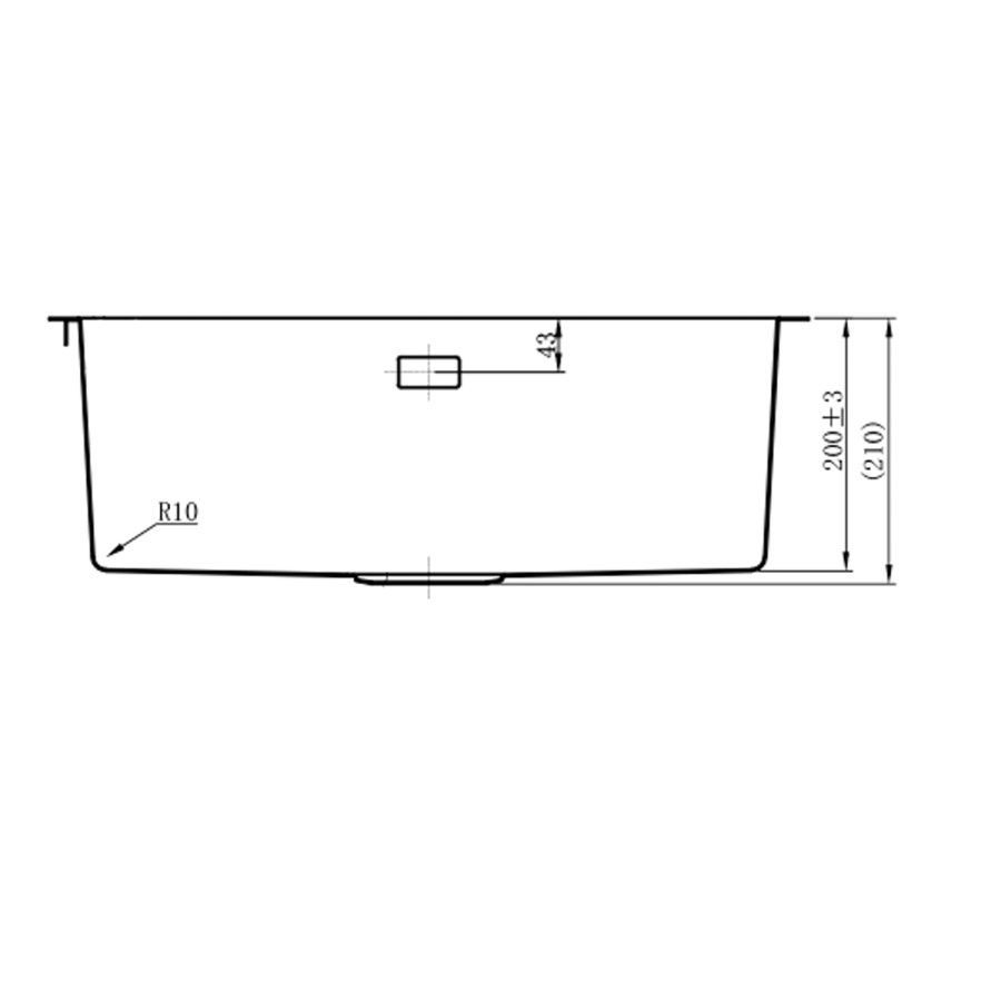 Rangemaster Cosmo Single Bowl Inset Chrome Stainless Steel Kitchen Sink - Image 5