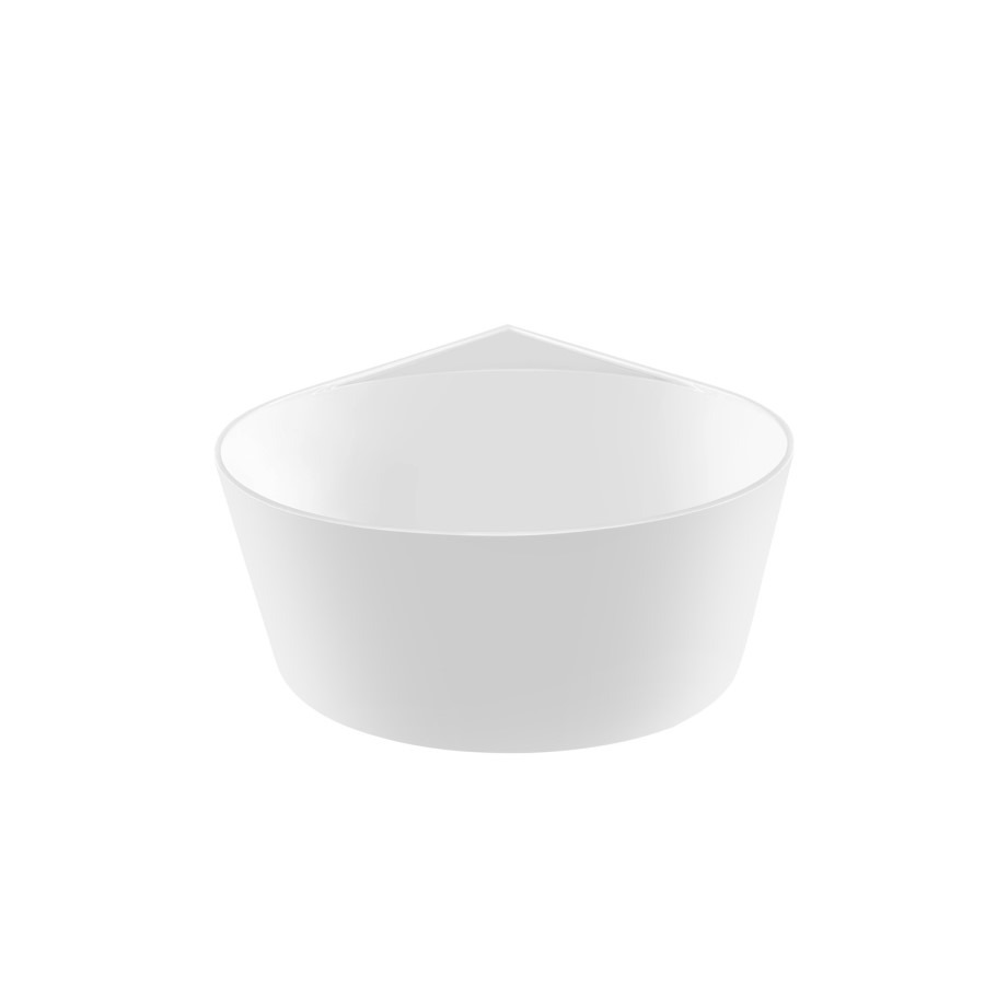 Freestanding Double Ended Small Round Corner Bath 1000 x 1000mm - Malta - Image 5