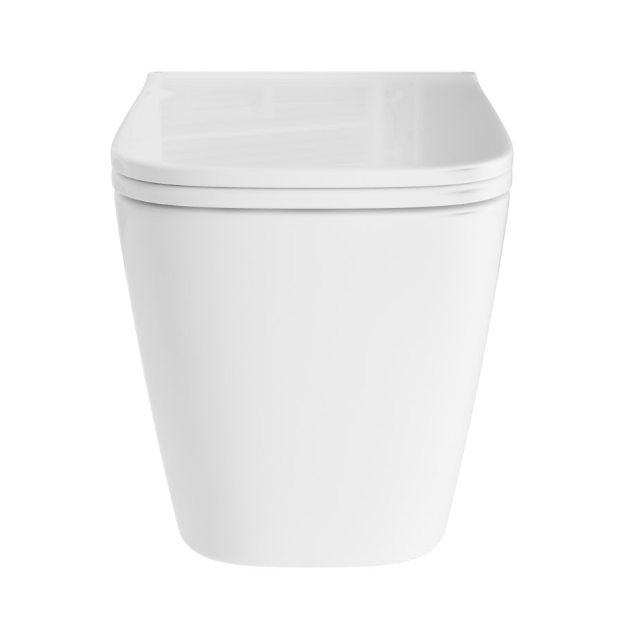 Albi Wall Hung Toilet 1160mm Pneumatic Frame & Cistern & Chrome Flush Plate - Image 6