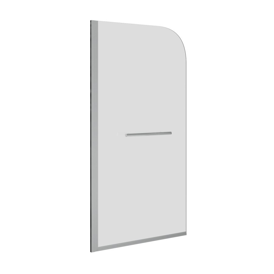 Single Ended Shower Bath with Front Panel & Chrome Bath Screen with Towel Rail 1500 x 700mm - Alton - Image 6
