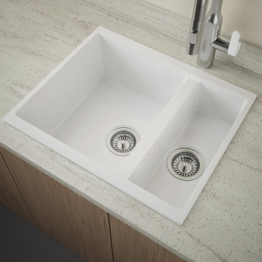 1.5 Bowl White Ceramic Kitchen Sink- Taylor & Moore Esme - Image 6