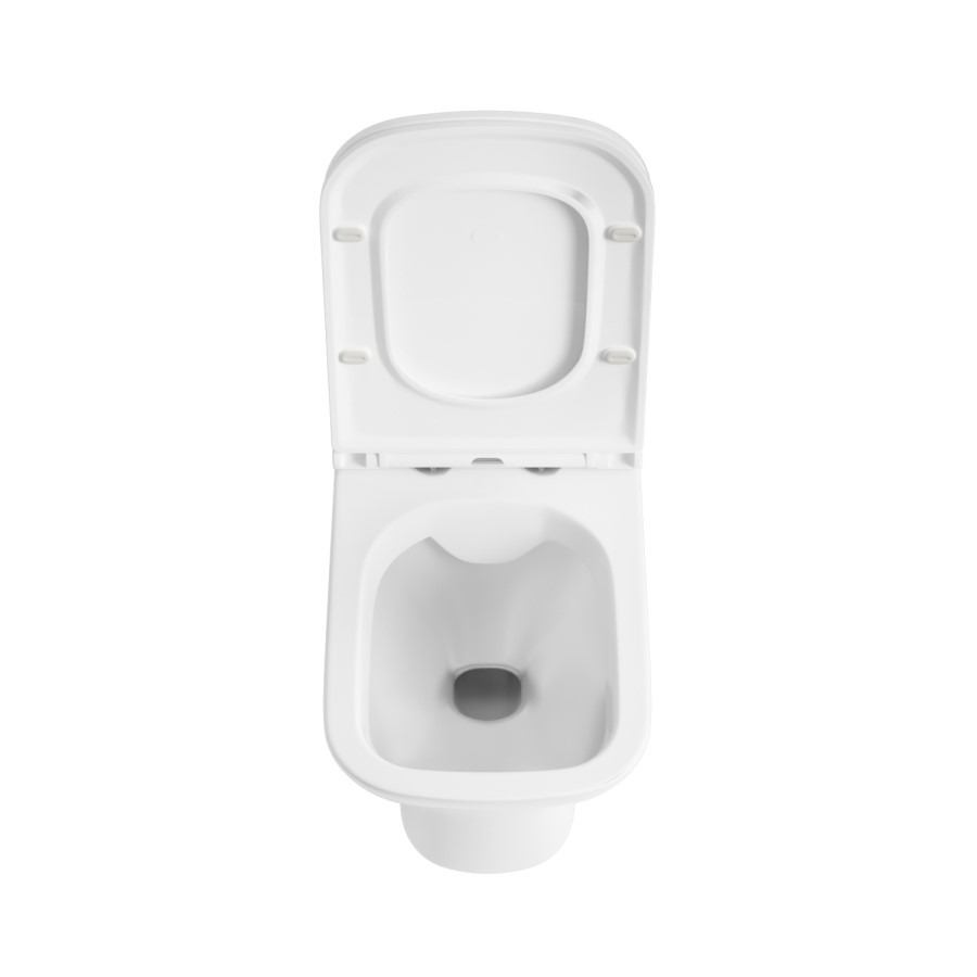 Palma Wall Hung Toilet 1160mm Pneumatic Frame & Cistern & Matte Black Flush Plate - Image 6