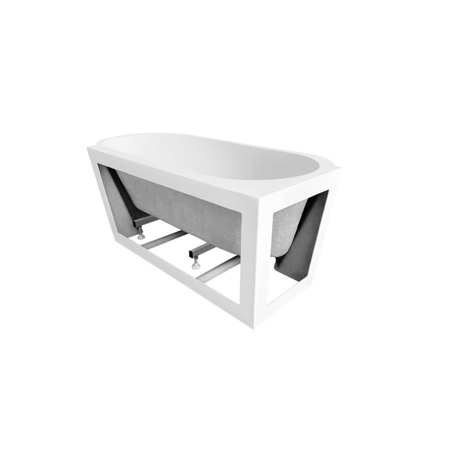 Freestanding Single Ended Left Hand Corner Bath 1600 x 780mm - Cove - Image 6