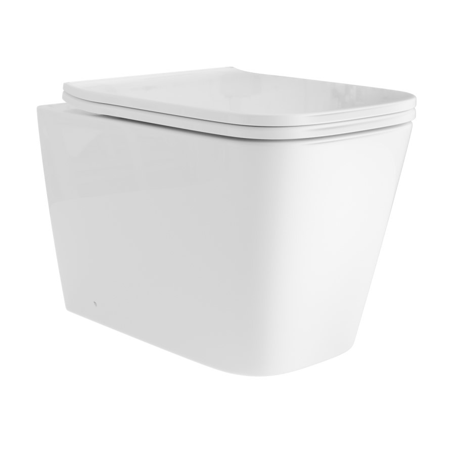Albi Wall Hung Toilet 1160mm Pneumatic Frame & Cistern & Chrome Flush Plate - Image 7