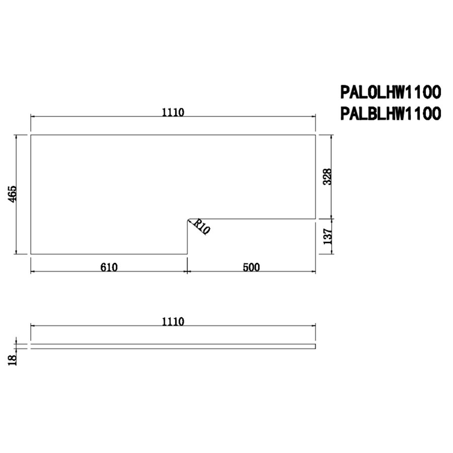 1100mm Wood Effect Left Hand Toilet and Sink Unit with Triangular Basin and Chrome Push Button - Palma - Image 7