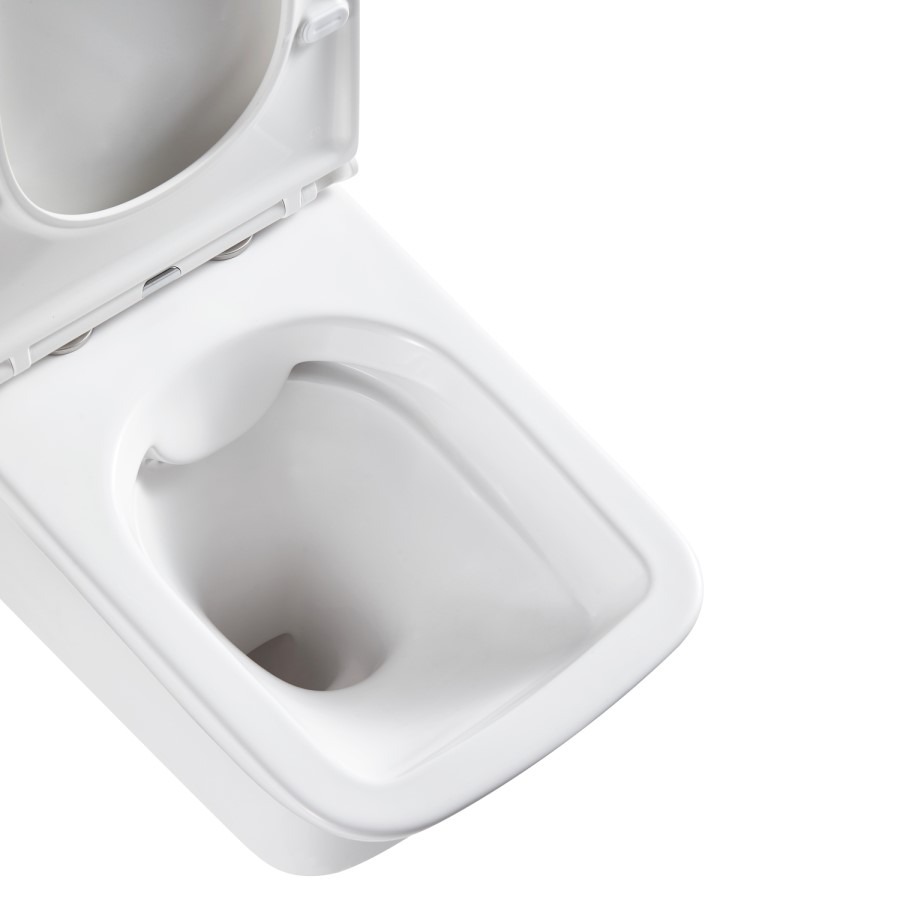 Palma Wall Hung Toilet 1160mm Pneumatic Frame & Cistern & Chrome Flush Plate - Image 7