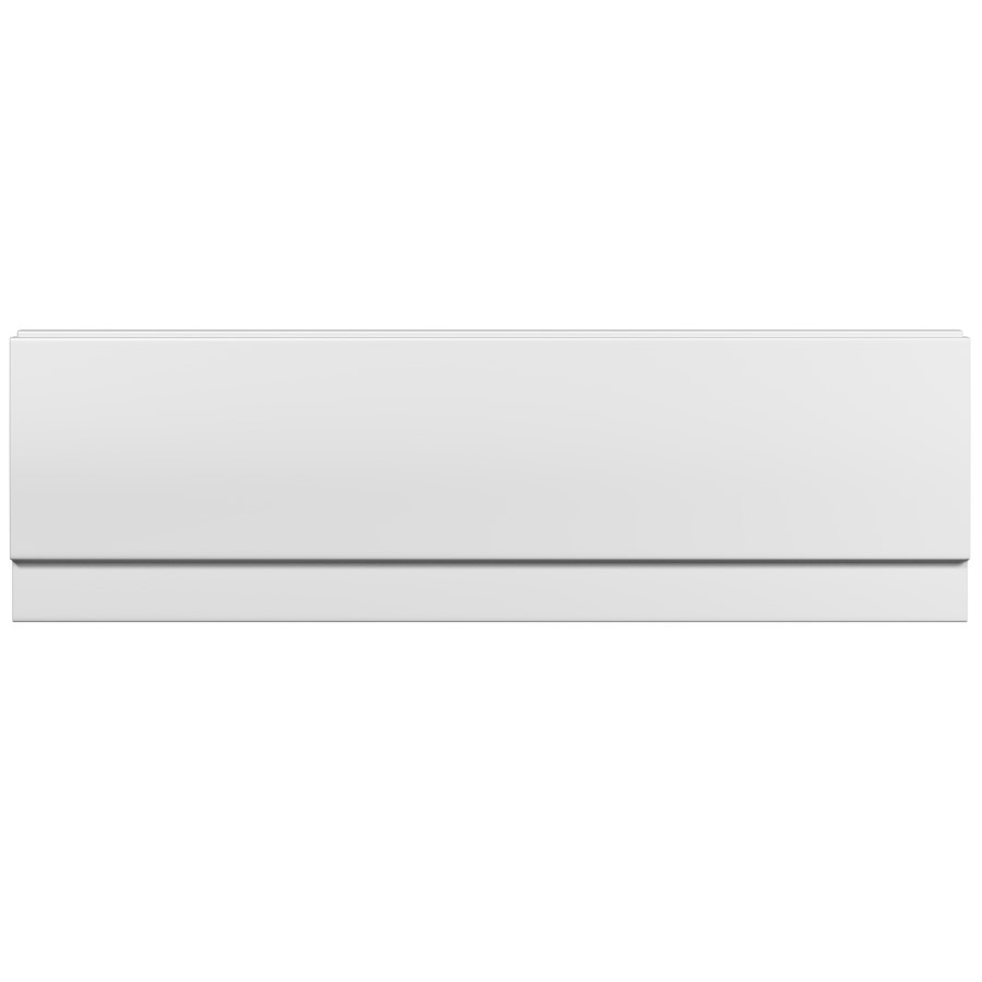 Single Ended Shower Bath with Front Panel & Chrome Bath Screen with Towel Rail 1500 x 700mm - Alton - Image 8