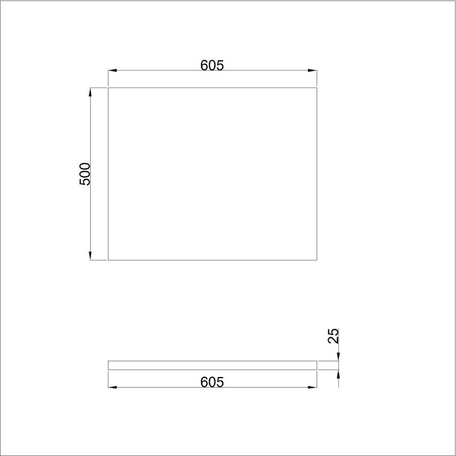 600mm Black Freestanding Countertop Vanity Unit with Basin - Camden - Image 8