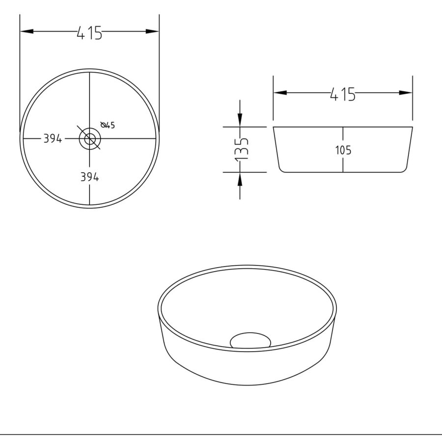 1250mm Wooden Fluted Wall Hung Double Countertop Vanity Unit with Stone Effect Basins - Matira - Image 8
