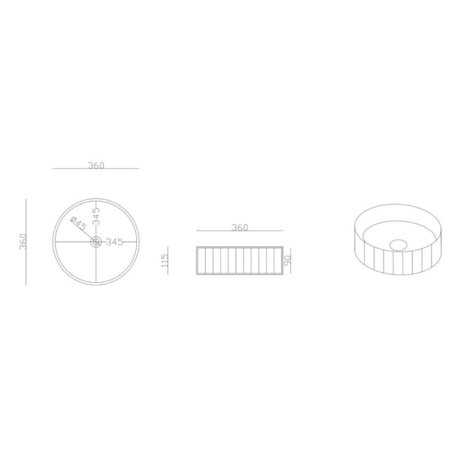 1200mm Blue Fluted Wall Hung Countertop Vanity Unit with Basin - Melbourne - Image 8