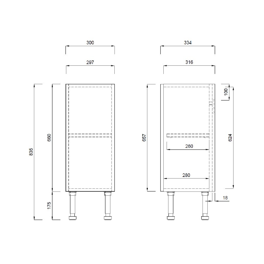 1800mm White Toilet and Sink Unit with Storage Units & Black Fittings - Ontario - Image 8