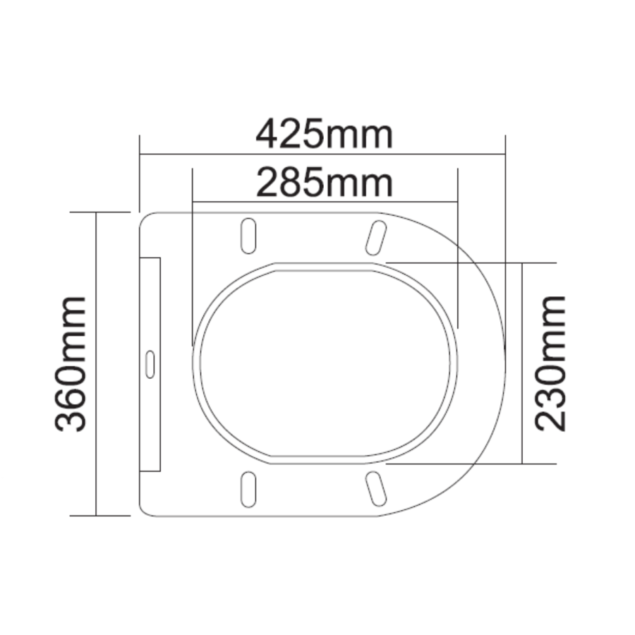 Wall Hung Toilet with Soft Close Seat, Gunmetal Pneumatic Flush Plate, 1168mm Frame & Cistern - Roma - Image 9
