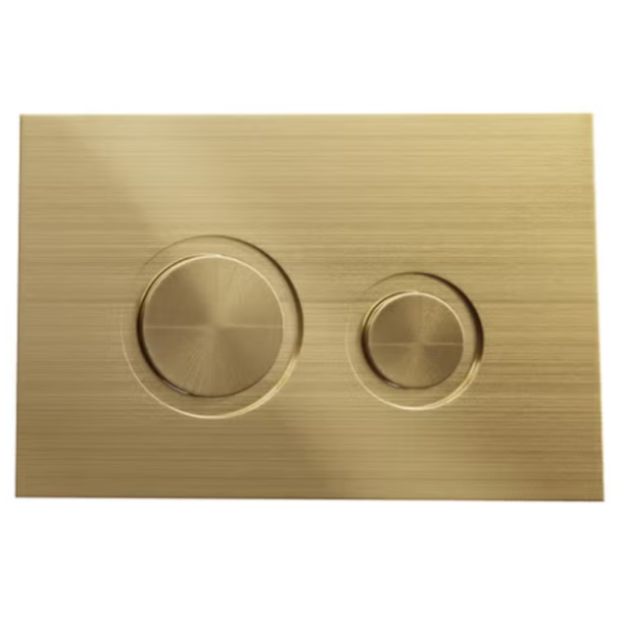 Indiana Wall Hung Toilet 1160mm Mechanical WC Frame & Cistern & Brushed Brass Mechanical Flush Plate - Image 9