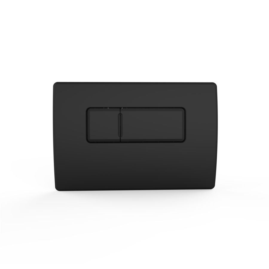Matt White Wall Hung Rimless Toilet with Soft Close Seat, Matt Black Pneumatic Flush Plate, 1170mm Frame & Cistern - Newport - Image 9